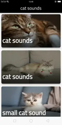 cat sounds android App screenshot 1